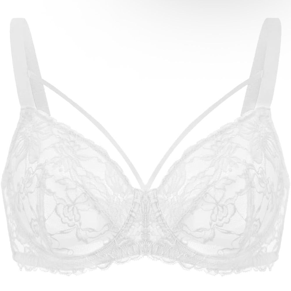 HSIA White Lace Bra